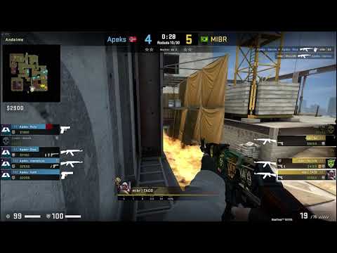 Pov TACO (33/33) CS GO DEMO - VERTIGO - 23 MIBR VS 25 APEKS (LOOT.BET S7 08/09/2020)