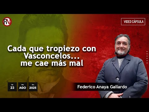 Every time I run into Vasconcelos... I dislike him more - #videoopinion by Federico Anaya