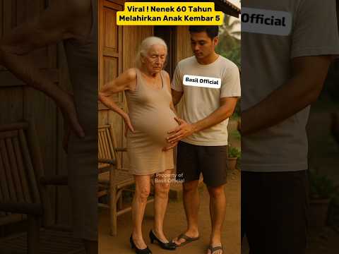 Viral Nenek 60 Tahun Melahirkan Anak Kembar 5 Dengan Suami Yang Masih Muda #shorts #beritaterkini