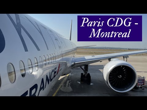 TRIP REPORT | Air France Economy | Paris CDG - Montreal | Boeing 777-300ER (4K UHD)
