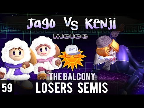 Melee @ The Balcony 59 - Losers Semis ft. Kenji (Sheik) vs. Jago (Ice Climbers)