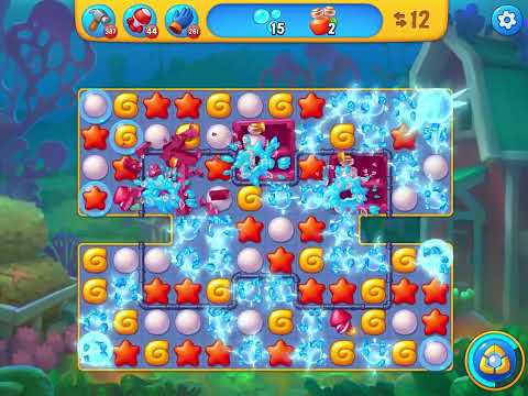 Fishdom level 6400 no boosters フィッシュダム ノーマル [Friend's]