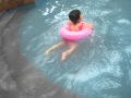 2 Year Old Having Fun Jumping Swimming