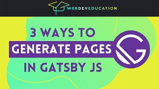 Download the video "Gatsby JS - the ONLY WAY to generate pages 💯 (Gatsby JS v4)"