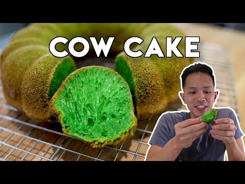 Vietnamese Pandan Coconut Bundt Cake (Alien Green Cake)