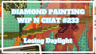 Still No Snow, But Pretty Lights!!! | Diamond Painting WIP n Chat 233