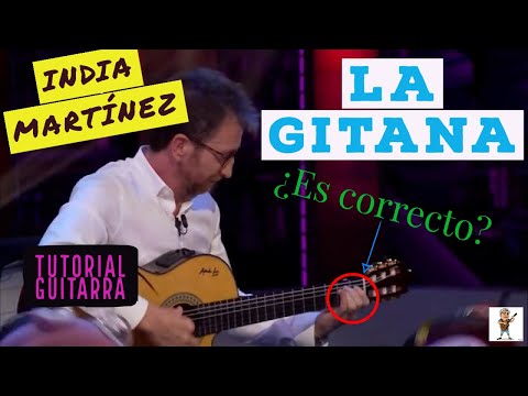 Cómo tocar LA GITANA | Guitarra | INDIA MARTÍNEZ | Tutorial | 2 tonalidades
