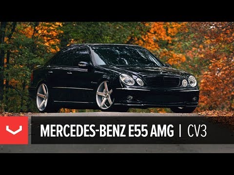 Mercedes Benz E55 AMG on 20" Vossen VVS-CV3 Concave Wheels / Rims