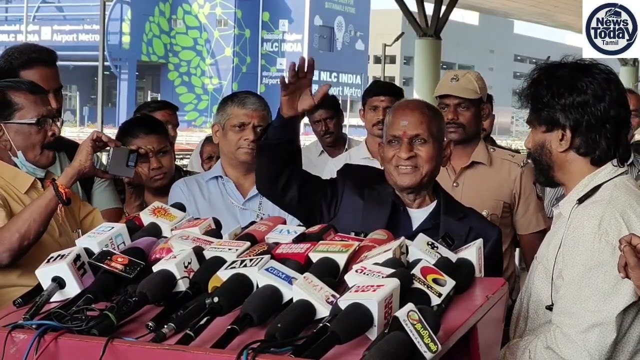 சிம்பொனி நிகழ்ச்சியை அறிமுகம் செய்ய லண்டன் சென்ற இளையயராஜா பேட்டி."