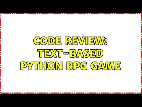 Code Review Text Based Python Rpg Game