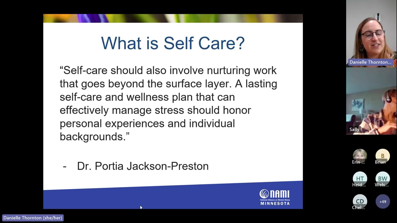the Self-care and Mindfulness