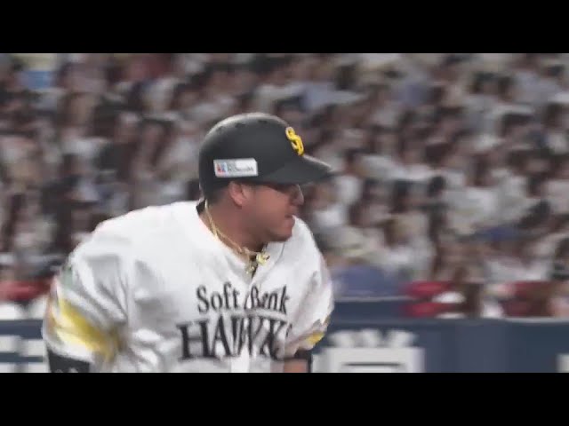 【2回裏】2打席連続アーチ!! ホークス・山川穂高 レフトスタンドへの2ランホームラン!!  2024年5月22日 福岡ソフトバンクホークス 対 東北楽天ゴールデンイーグルス