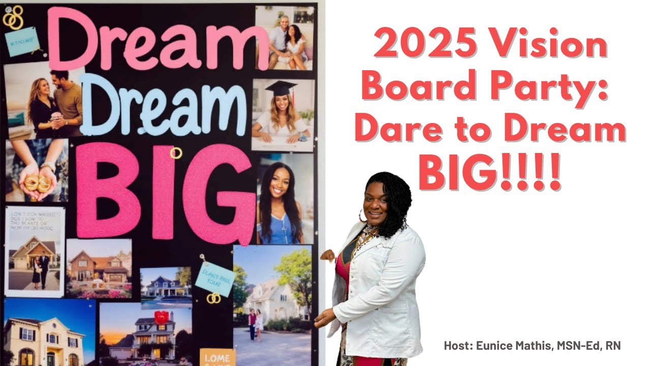🌟🎉 2025 Virtual Vision Board Party | 🌈✨ Dare to Dream BIG! ✂️📋