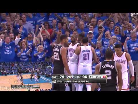 Kevin Durant 37 points  vs Spurs  (Full Highlights) (2016 WCSF Game 6)
