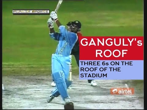 (HQ) Ganguly's ROOF! Clears the roof 3 times - ToNY Grieg Classic Commentary