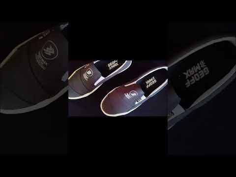 Referensi produk lokal sepatu slip on geoffmax meery navy white #fyp #shoes #geoffmax