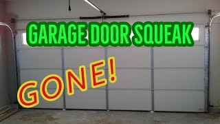 How To Lube Squeaking Garage Door - How to Lubricate Noisy Squeaky Garage Door | DIY