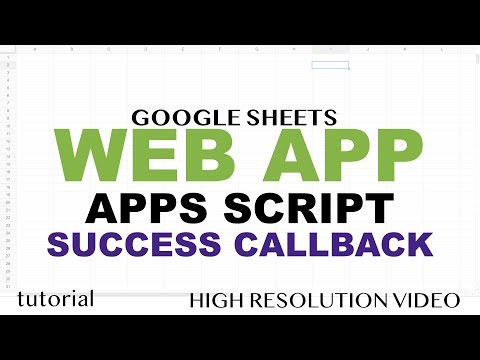 Google Sheets Web App Example Google Apps Script Web App Tutorial Part 1