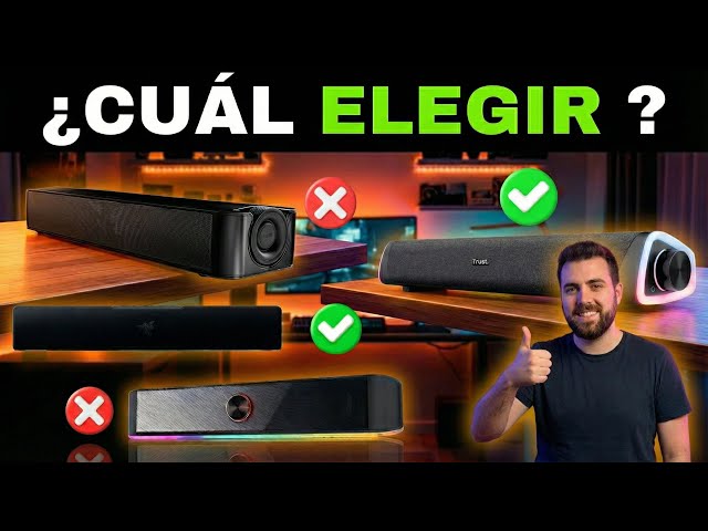 Vídeo relacionado con ENHANCE SB1 PC Gaming Altavoz - USB Powered Ordenador Barra de Sonido, Altavoz Debajo del Monitor con Pico de 10W, Perilla de Control de Volumen LED, Paso de Auriculares, Soundbar para Juegos para PC
