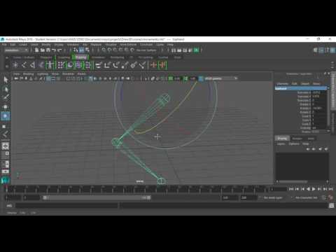 &#x202a;31- Maya Rigging and joints  اساسيات التحريك&#x202c;&rlm;