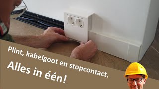 Plint, kabelgoot en stopcontact in een! - Zelf Een Huis Bouwen