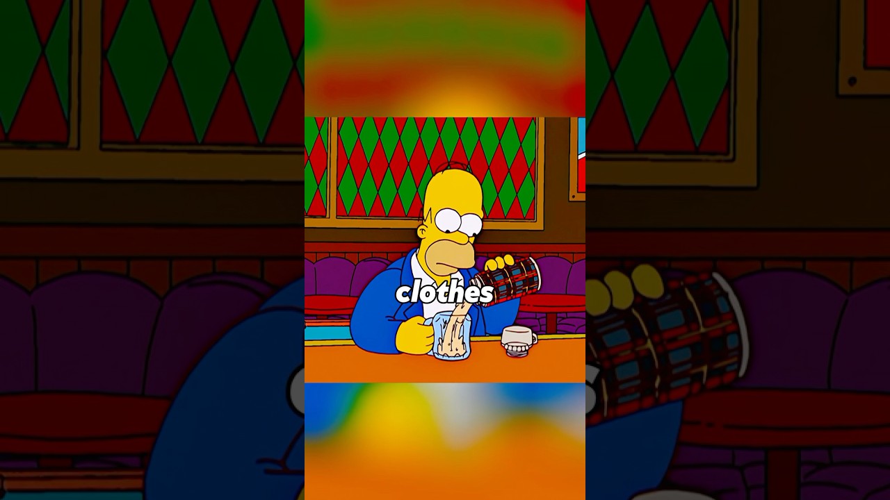 Homer brings his own alcohol to the bar