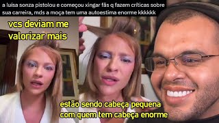 LUISA SONZA SE REVOLTA COM BAIXO ENGAJAMENTO E DIZ QUE FÃS NÃO A MERECEM