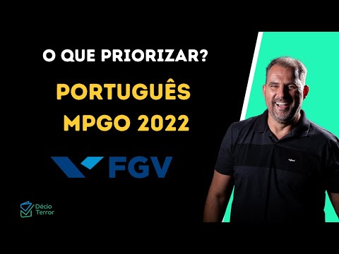 Saiu o edital MP GO 2022 / Domine o Português FGV