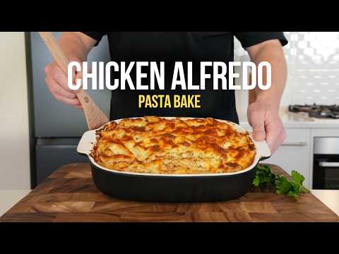 This Chicken Alfredo Pasta Bake is Pure Comfort Food
