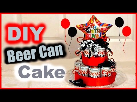 DIY Beer Can Cake │ Gift Idea for BF, Husband, Dad, Grandpa, Brother, anyone! Video