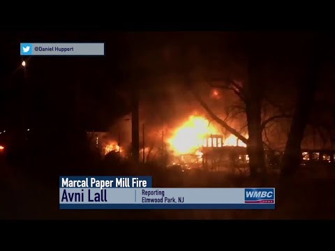 NJ Elmwood Park Marcal Paper Mill Fire