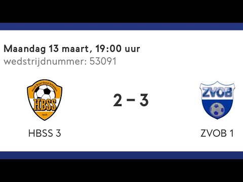 HBSS 3 - ZVOB 1 | Competitiewedstrijd | 12-03-2023