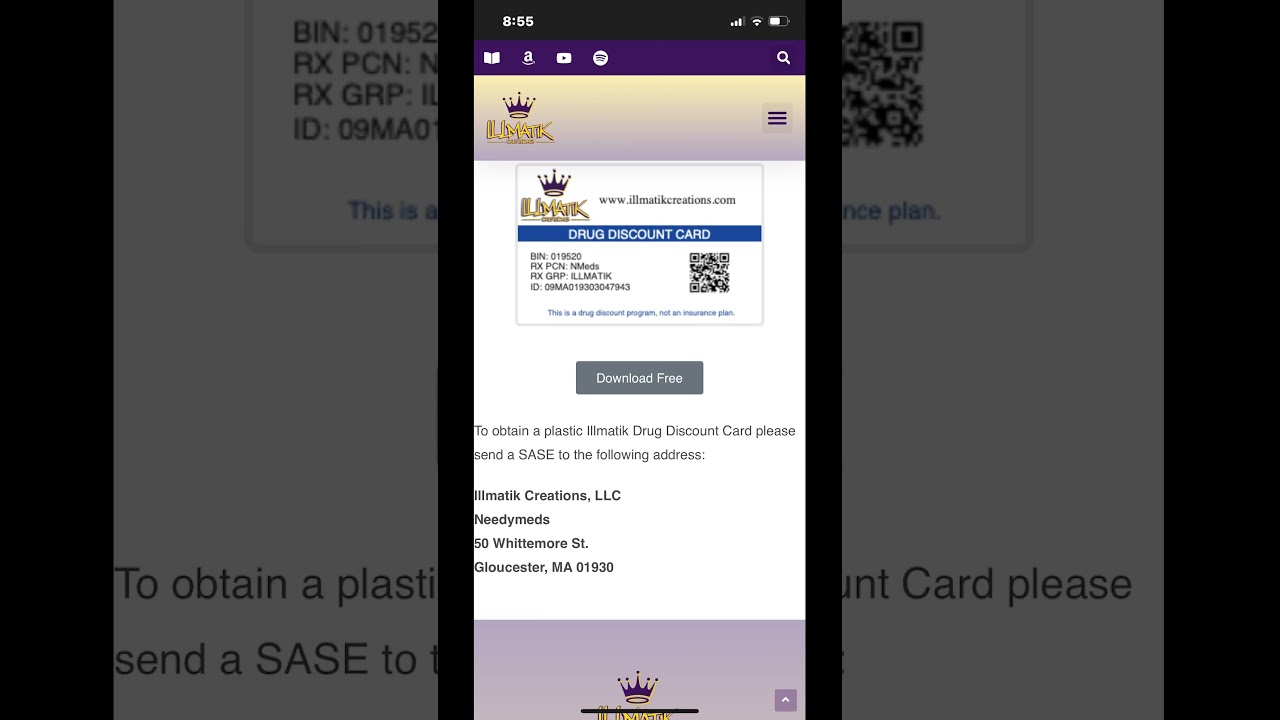 Illmatik Creations Drug Discount Card