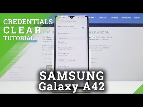 How to Remove Certificates in Samsung Galaxy A42 - Clear Credentials