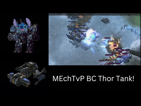 Starcraft 2: Mech vs protoss BC Thors!