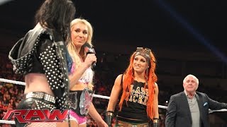 Paige spoils Charlotte's Divas Championship Celebration: Raw, Sept. 21, 2015
