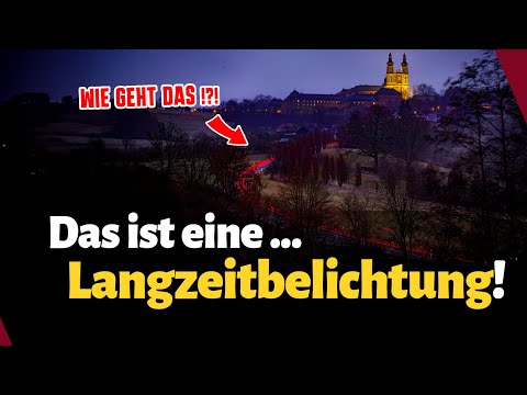Langzeitbelichtung einfach erklärt. Lichtzieher am Kloster Banz | Fotografieren