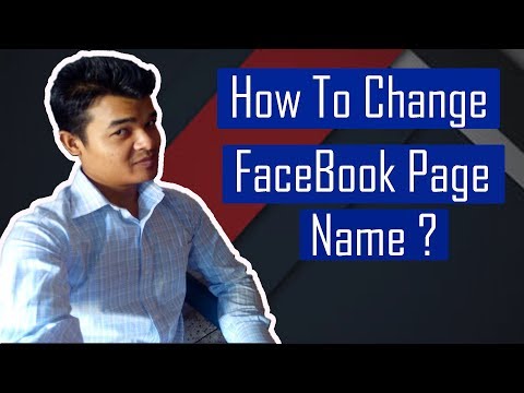 How To Change FaceBook Page Name Video
