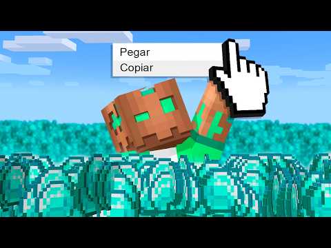 Usé COPIAR y PEGAR ITEMS para Hacer TRAMPAS en Minecraft!