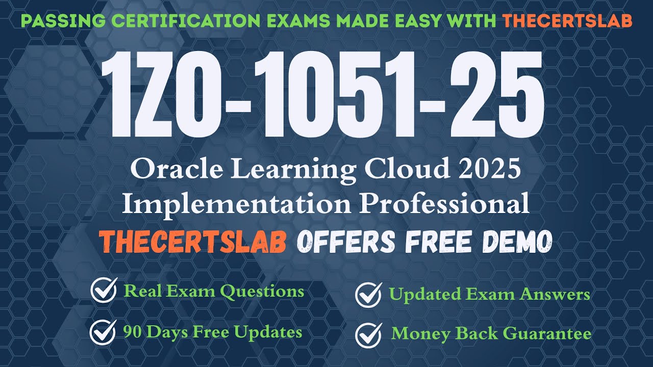 1Z0-1051-25 PDF Questions | Oracle Learning Cloud 2025 Implementation Professional Exam