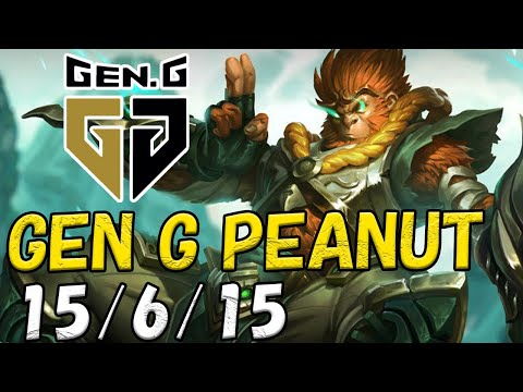 Gen.G Peanut ウーコン(Wukong) VS リー・シン(Lee Sin) JG patch 12.20 NA RANK