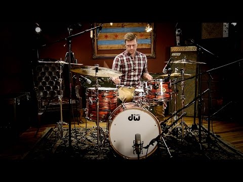 DW Jazz Series Cherry/Gum 3pc Tiger Oyster Drum Kit | Chicago Drum Exchange Demo | Mike Hussa