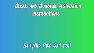 KeepVid Pro License: Installation and Download Instructions