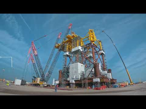 Final assembly milestone for OSS Jasmund jacket reached in Vlissingen