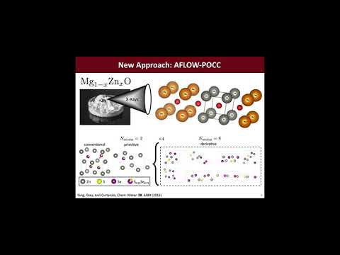 AFLOW School @ TU Dresden 2021 Session 6: Disorder (AFLOW-POCC)