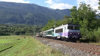 preview picture of video 'Acheminement Matériel Historique SNCF (Fête de l'Amitié ferroviaire franco-suisse)'