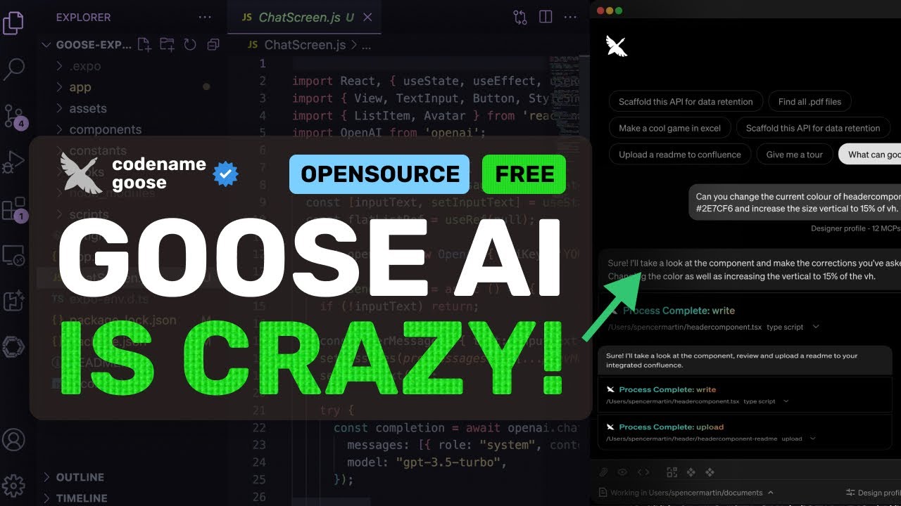 Goose : This NEW AI Coding Agent is PRETTY AMAZING & Beats CLINE / AIDER?!