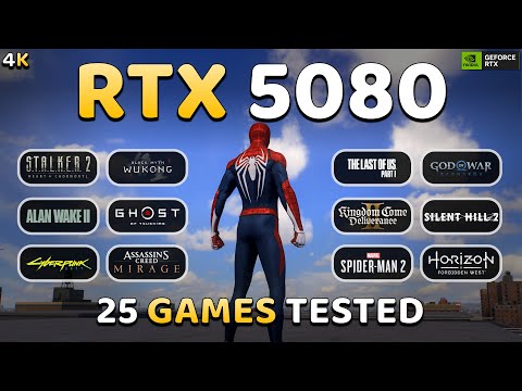 RTX 5080 : 4K Gaming Test in 25 Games