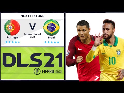DLS 21 | Portugal 🇵🇹 vs 🇧🇷 Brazil | Dream League Soccer 2021 Gameplay
