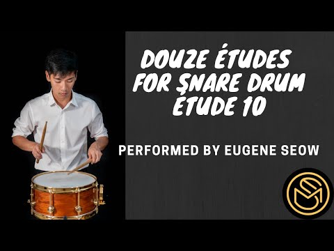 Douze Études for Snare Drum: Étude 10 by Jacques Delécluse